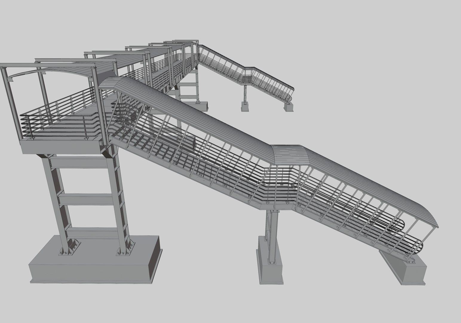 3D model Steel Pedestrian Bridge-Three Columns-Pipe Rail-Straight Type-8 https://p.turbosquid.com/ts-thumb/Bl/8fb9ye/RS/31/jpg/1650392245/1920x1080/fit_q87/0d80a88151bbcd1a045ac92e40ab37223e176b38/31.jpg