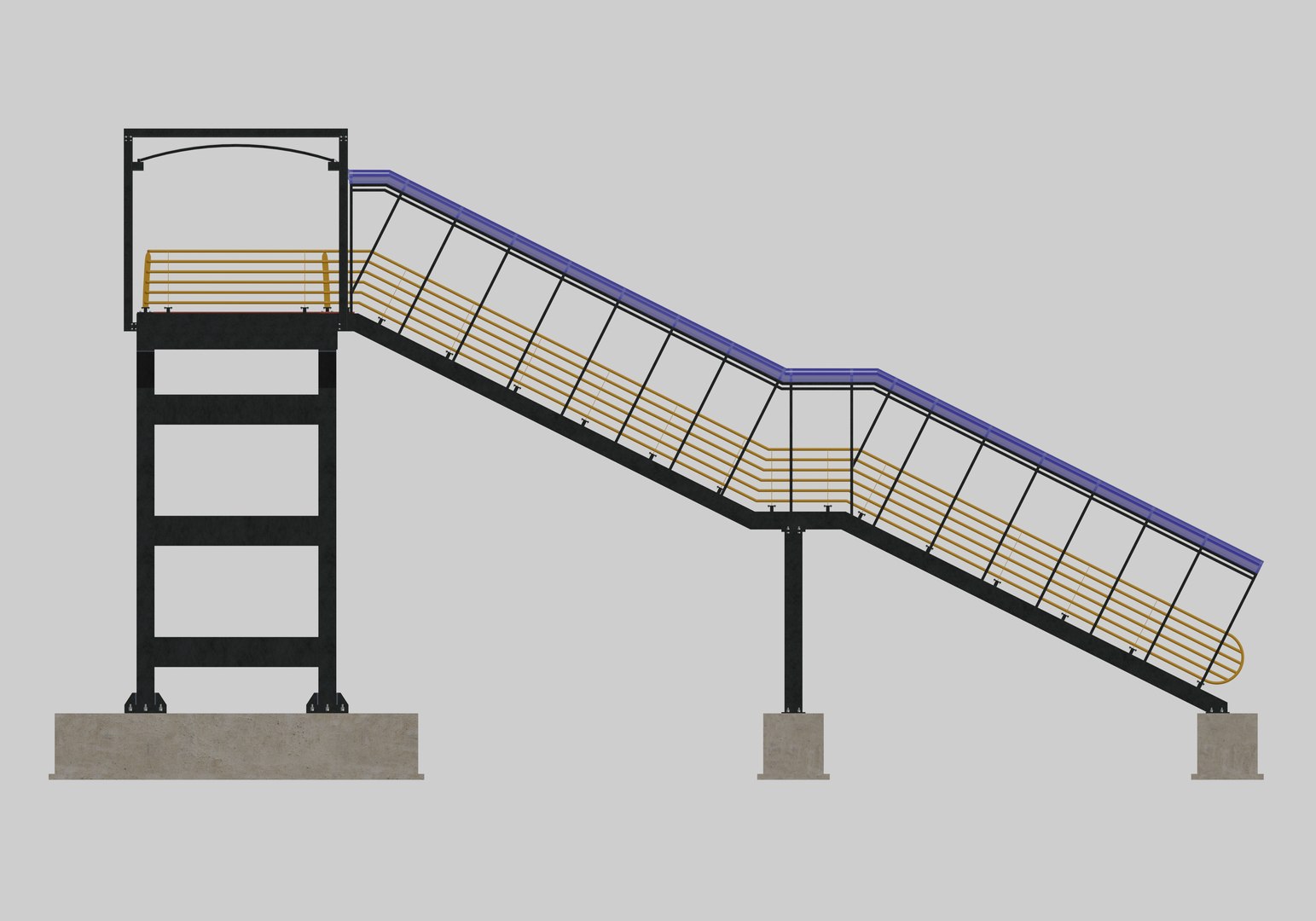 3D model Steel Pedestrian Bridge-Three Columns-Pipe Rail-Straight Type-8 https://p.turbosquid.com/ts-thumb/Bl/8fb9ye/n6/26/jpg/1650392063/1920x1080/fit_q87/3703f0ba743b9a5a54a8354ad87fa4d83e75c1c0/26.jpg
