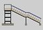 Steel Pedestrian Bridge-Three Columns-Pipe Rail-Straight Type-8
