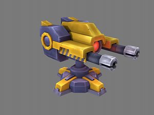 double gun turret model