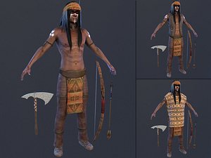 native american 3D model
