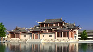 3D Chinese House 01