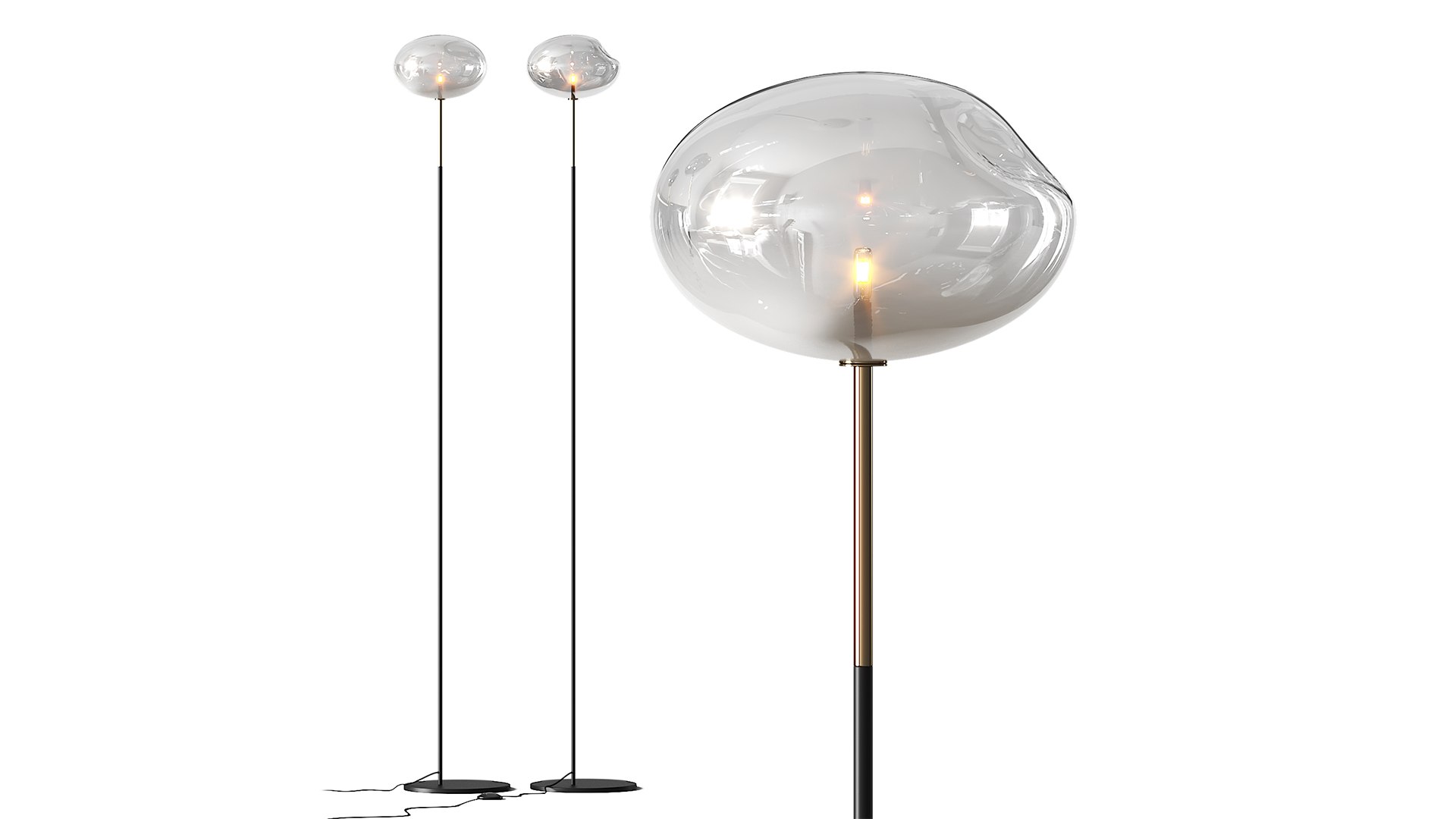 3D Bonaldo Pepita Blown Glass Floor Lamp Model - TurboSquid 2272098