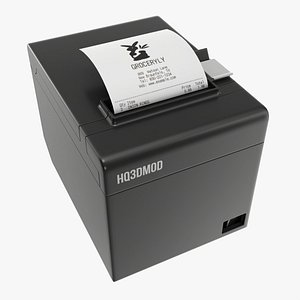 POS receipt printer 3D