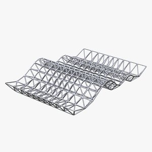 Truss Wavy Structure Architecture 04
