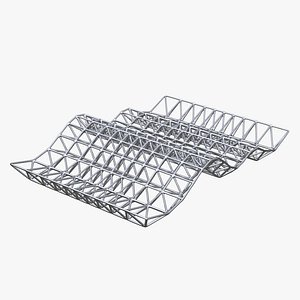 Truss Wavy Structure Architecture 04