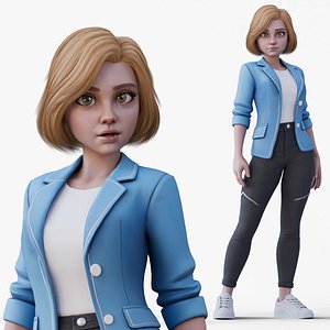 3D Angelica Cartoon Girl