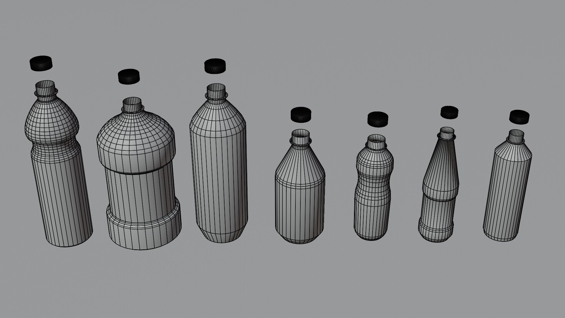 Water Bottle Set 3D model https://p.turbosquid.com/ts-thumb/Bl/Pu52Gd/Xu/lowpolywireframe/jpg/1667496785/1920x1080/fit_q87/3a4afcedd628d744d61652d902639db38751abe1/lowpolywireframe.jpg