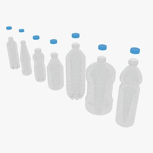 Water Bottle Set 3D model