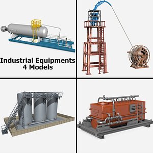 3ds max industrial equipments