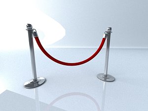 3d stanchion velvet rope