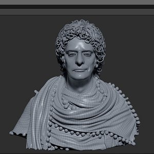 Gustavo Cerati Bust Real-Time Renderable