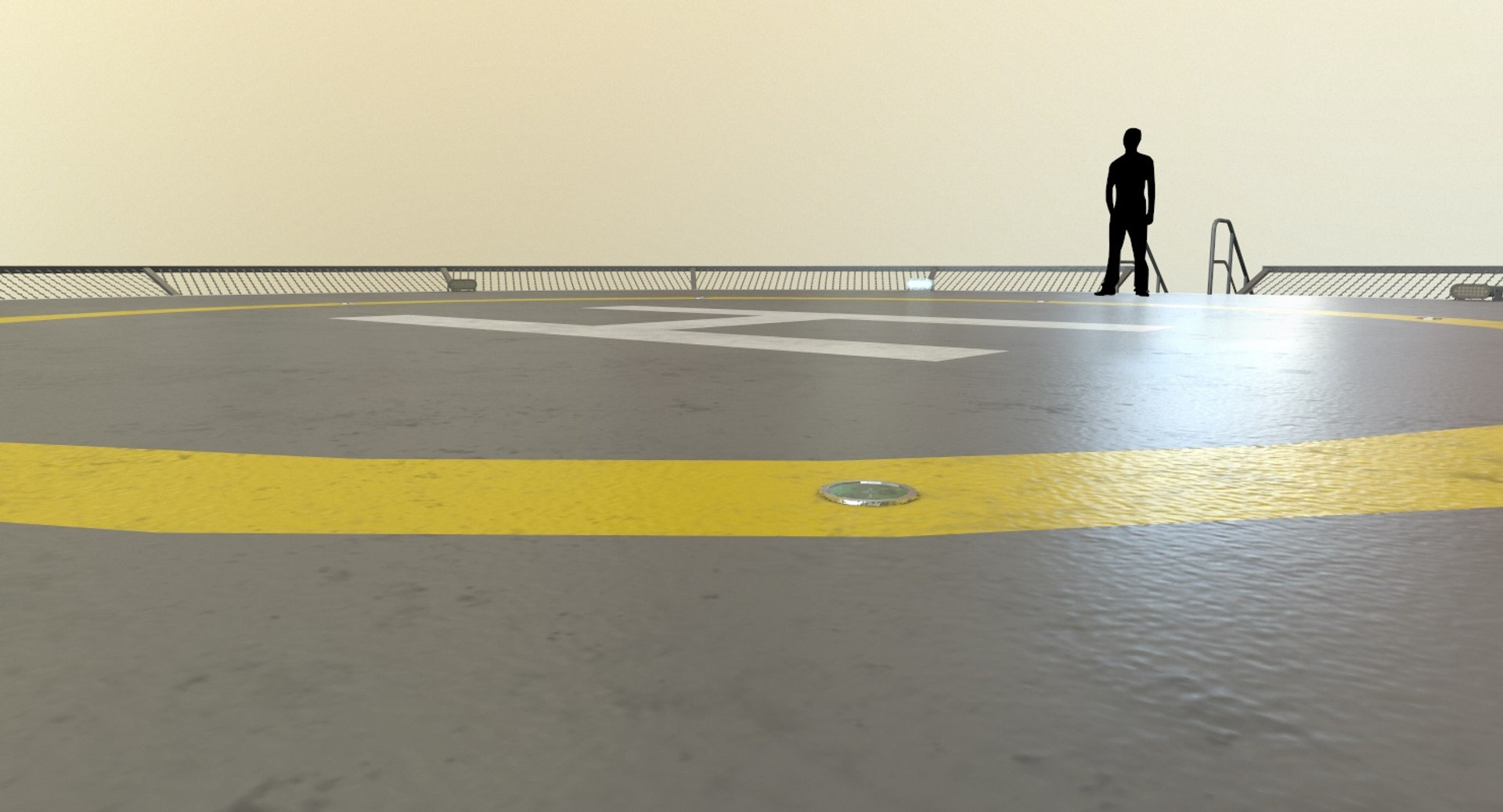 3D Model Helipad Unity Unreal - TurboSquid 1149726
