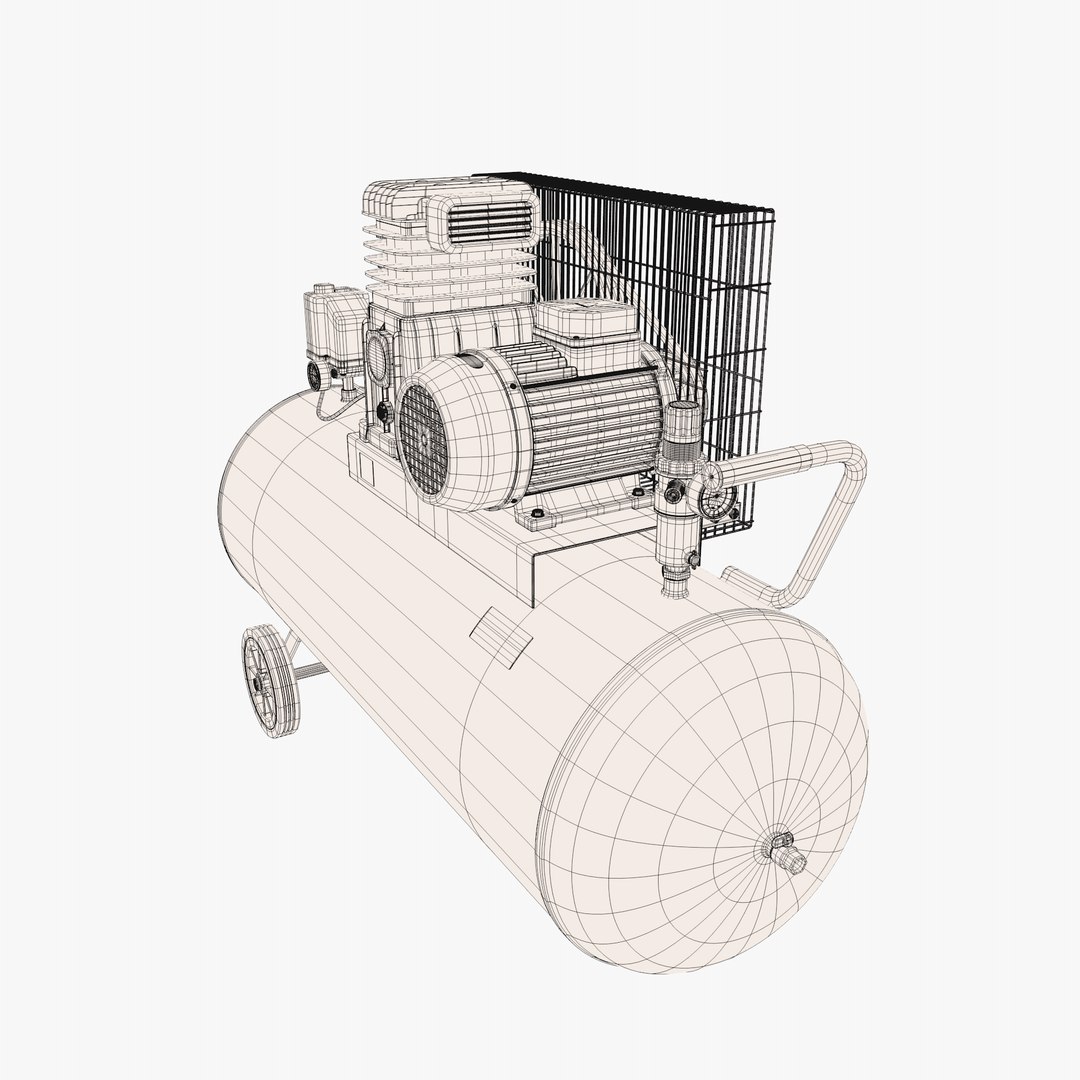 air compressor 3d model