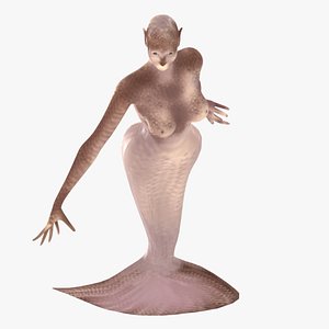3D model mermaid creature