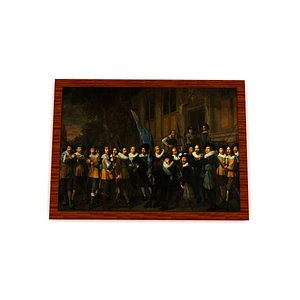 Old Oil Painting 3D model