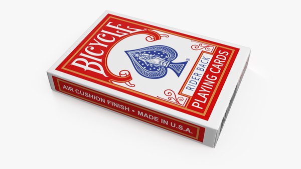 modelo 3d Bicycle Playing Cards Pack Red - TurboSquid 1948568