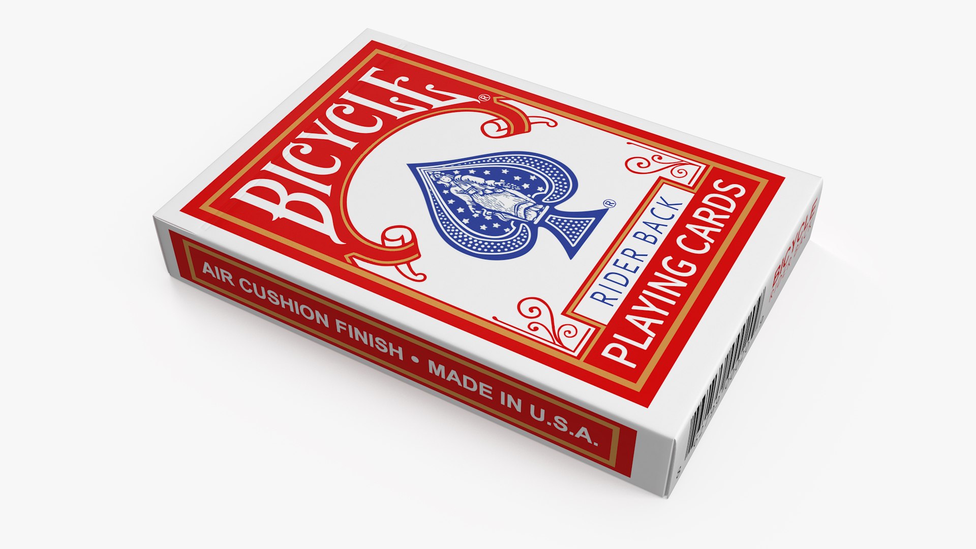 Bicycle Playing Cards Pack Red 3D model preview