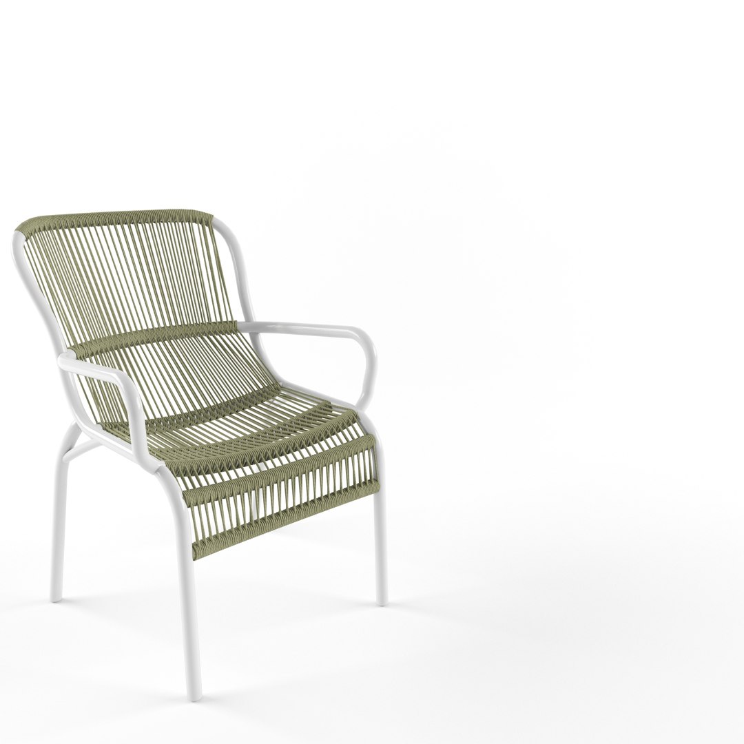 Loop Dining Chair Rope 3D Model - TurboSquid 1604876