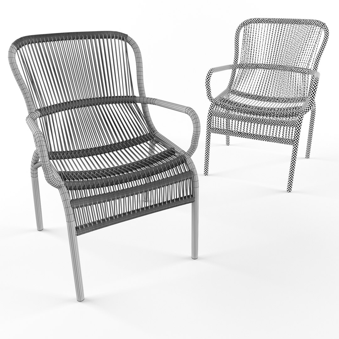 Loop Dining Chair Rope 3D Model - TurboSquid 1604876
