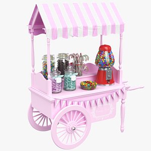 real candy cart 3D model