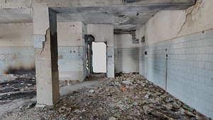 3D room abandoned model
