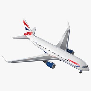 3d boeing 767-200er british airways