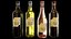 3D Barrel Wine Rack with Bottles and Glasses model