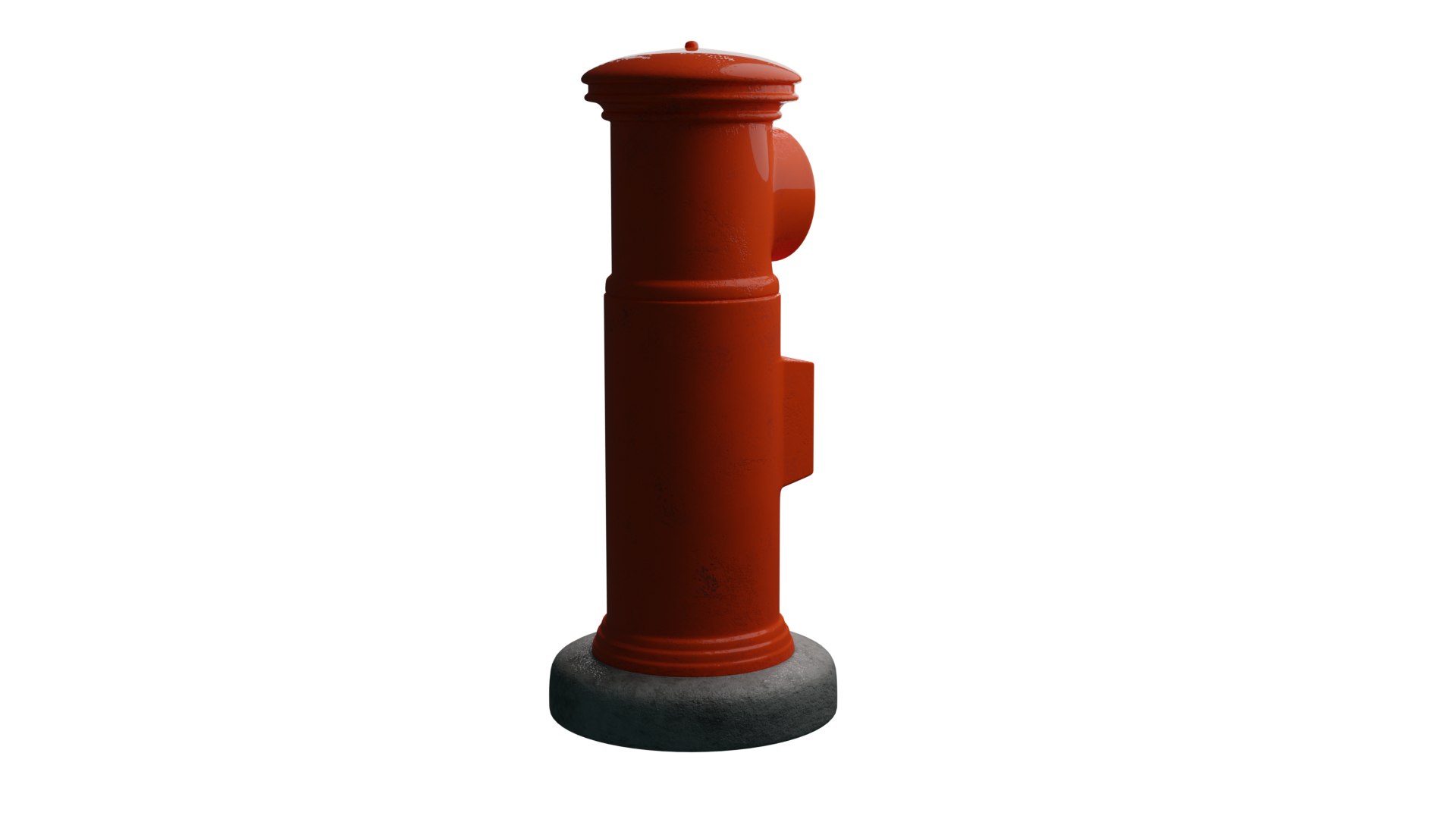 3D Model Postbox No1 Round Shape - TurboSquid 2149725