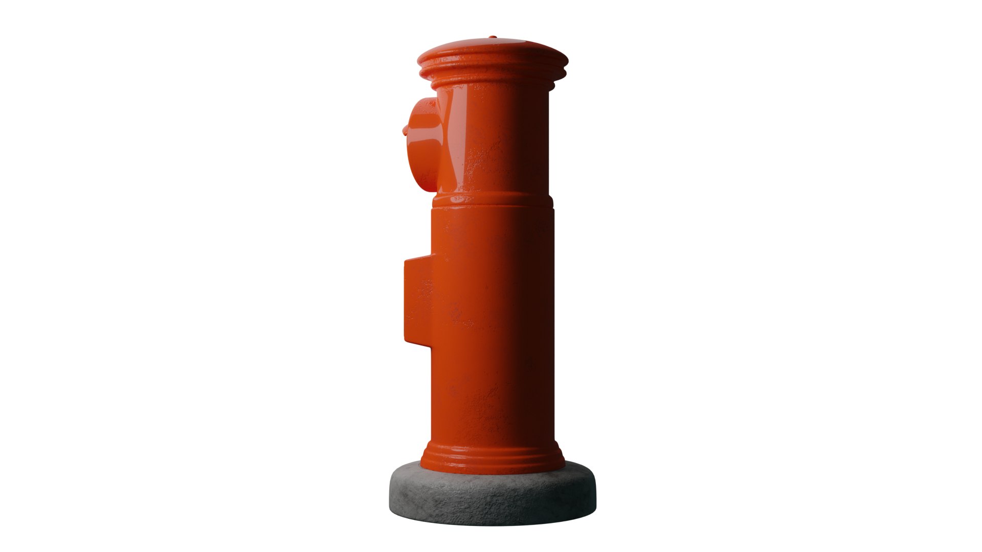 3D Model Postbox No1 Round Shape - TurboSquid 2149725