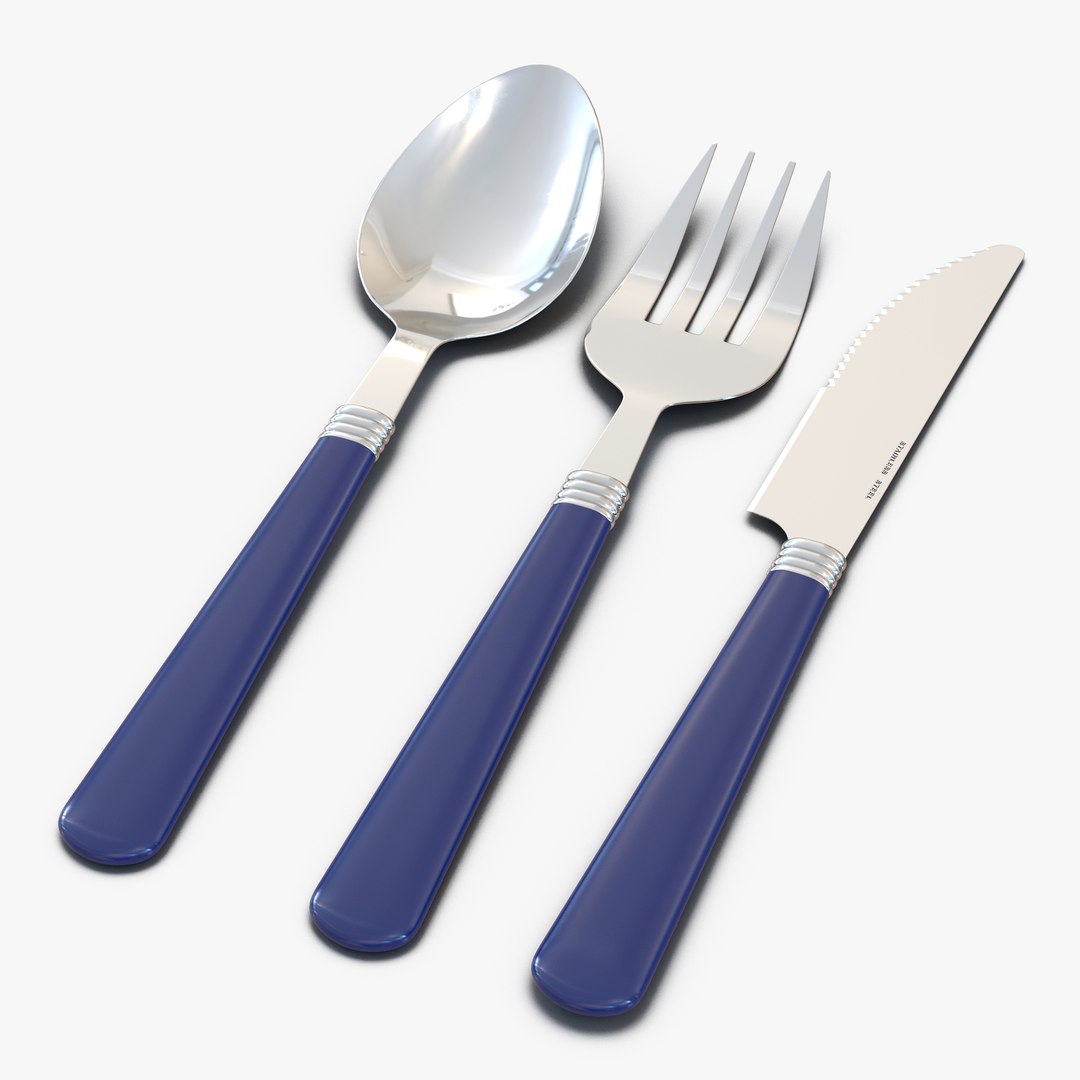 Cutlery Set 3D model preview