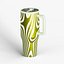 Olive Green Metal Water Tumbler with Handle and Straw Lid