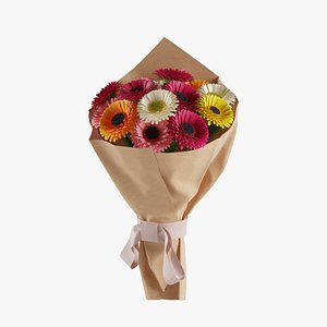 3D model Gerbera Bouquet