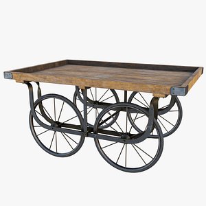 Wooden Cart05 All PBR Unity UE Textures Included