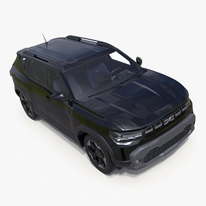 Dacia Duster 2024 Crossover Black 3D model
