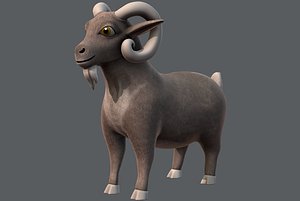 sheep v01 cartoon animal 3D model