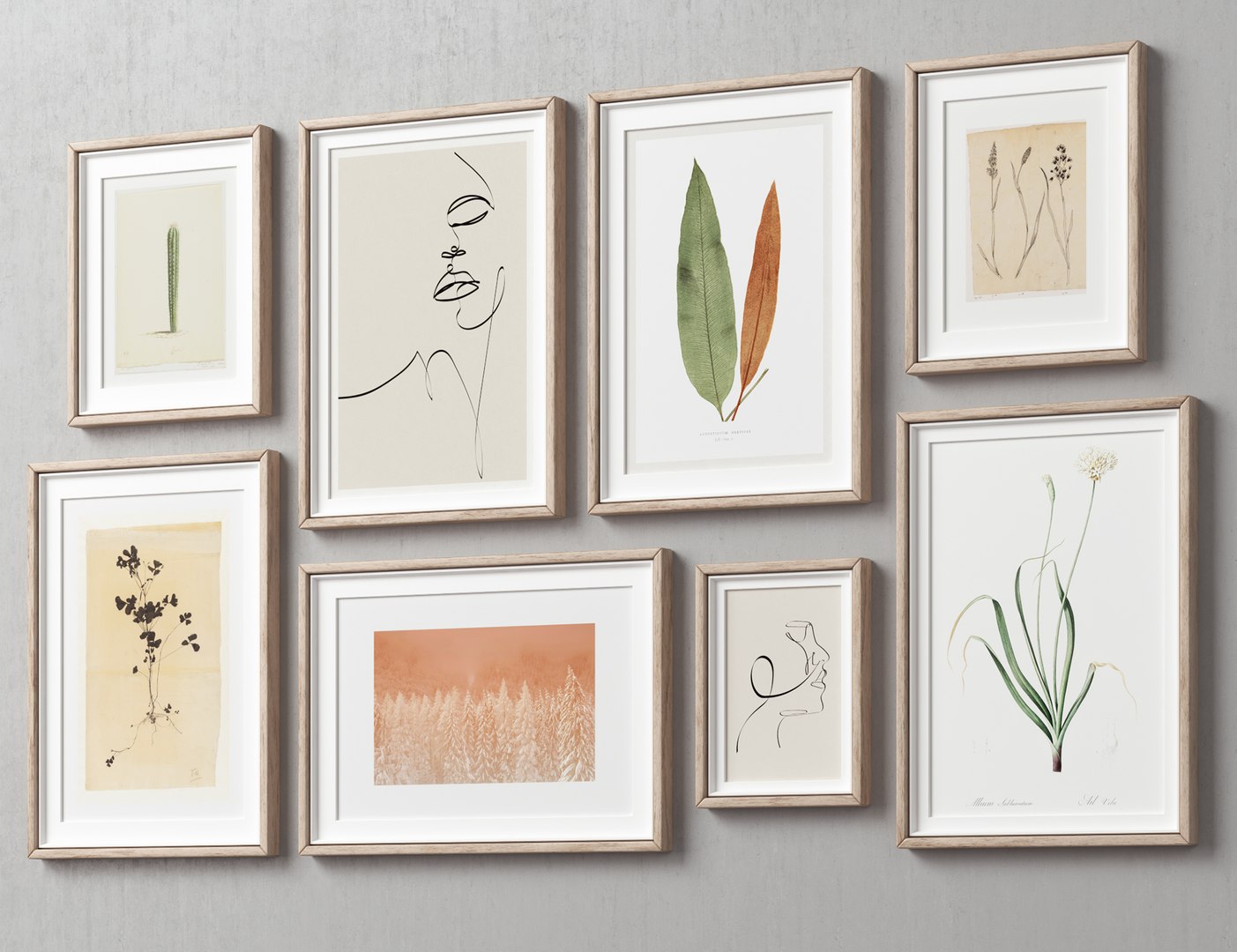 3D Model Picture Frames Set-586 - TurboSquid 2398760