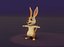 Мультяшный кенгуру Rigged 3D модель