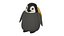 Baby-Pinguin mit Rucksack