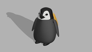 Baby Penguin Wearing Backpack