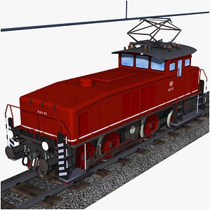 3D dr e60 - db class 160 german electric shunting locomotive