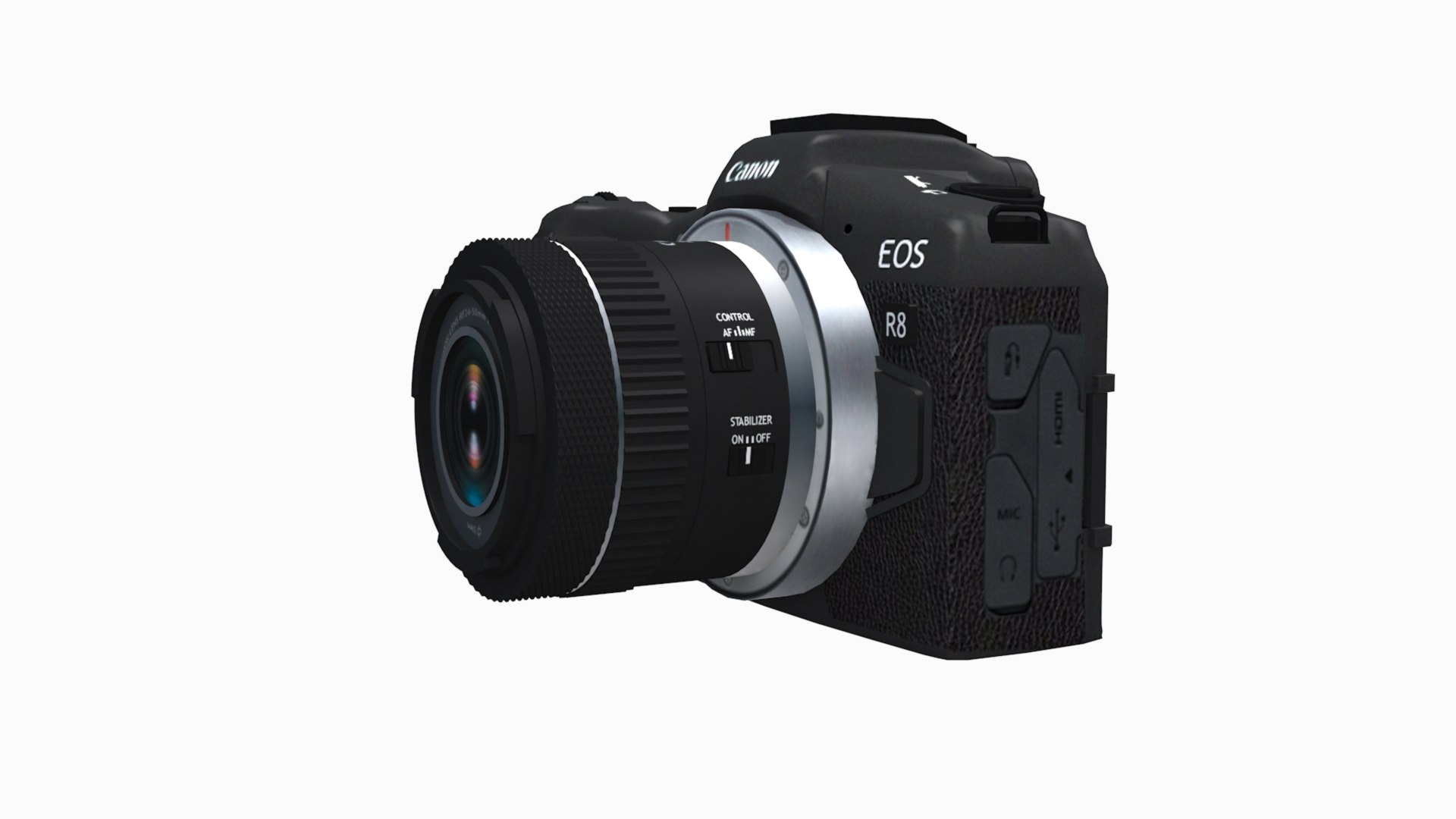 Canon EOS R8 Camera 3D Model - TurboSquid 2041122