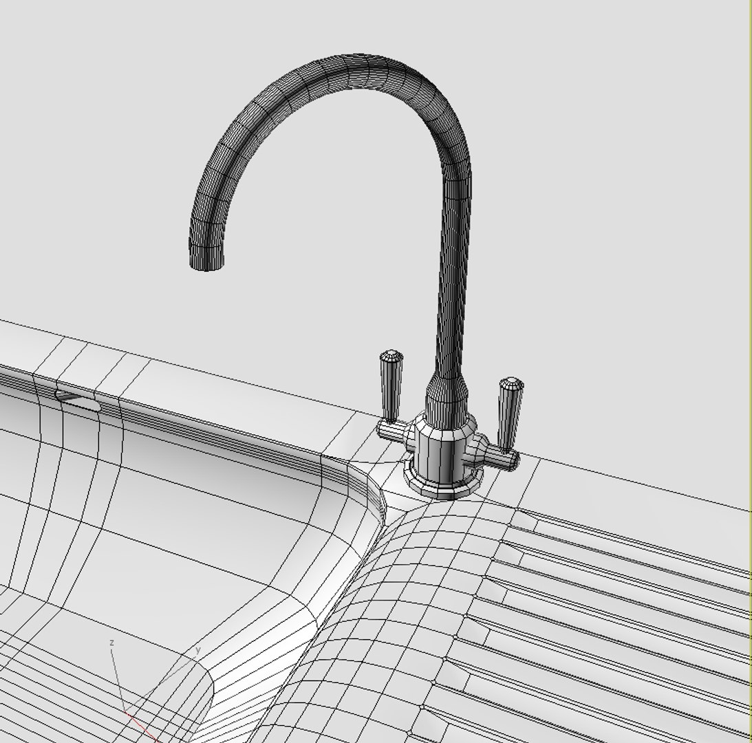 3d Kitchen Sink Model