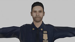 Game-Animation Ready Police Officer Character