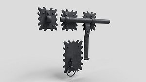 Gate Barrel Bolt Medieval M3
