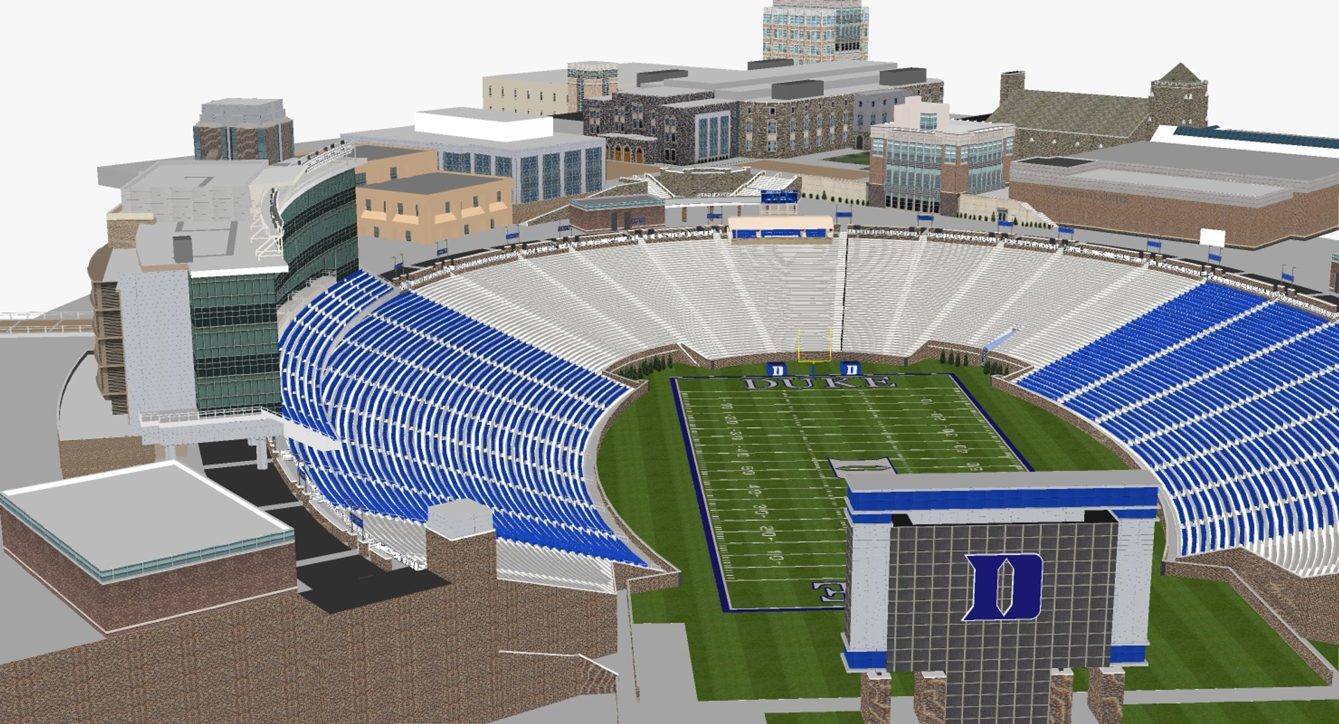 3D Model Wallace Wade Stadium - TurboSquid 1315361