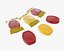 Emballage plastique bonbon vierge maquette 02