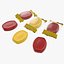 Emballage plastique bonbon vierge maquette 02