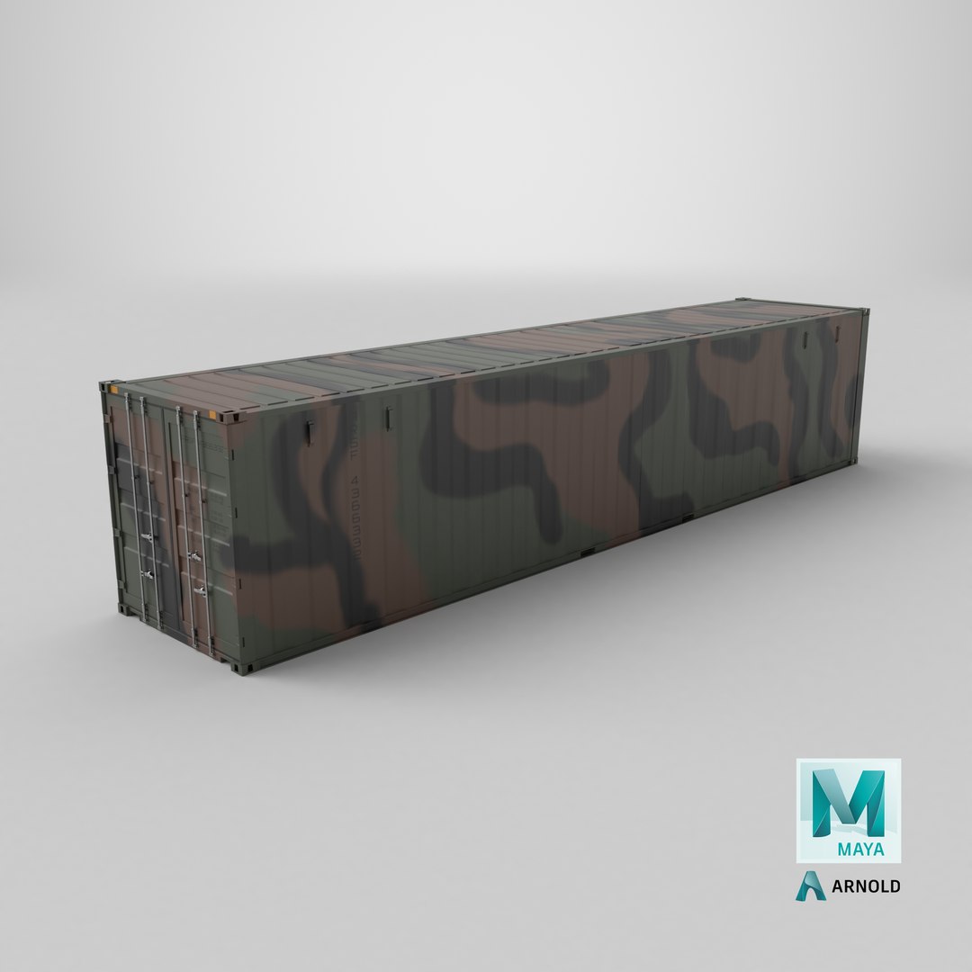 3D Intermodal Military Shipping Container 40-foot-long https://p.turbosquid.com/ts-thumb/Bm/qet8DE/GQ/stemcell_maya_arnold_render/png/1738604766/1920x1080/fit_q87/bdbb333699976c5b39ec29227a4d82aa02ad9aff/stemcell_maya_arnold_render.jpg