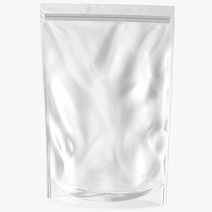 3D model Transparent Plastic Bag Zipper 400 g